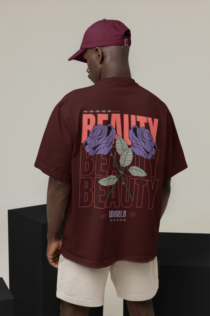 Beauty World Oversized Tee