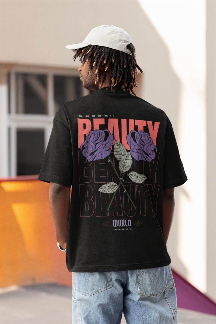 Beauty World Oversized Tee