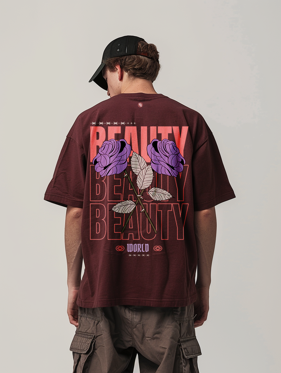 Beauty World Oversized Tee