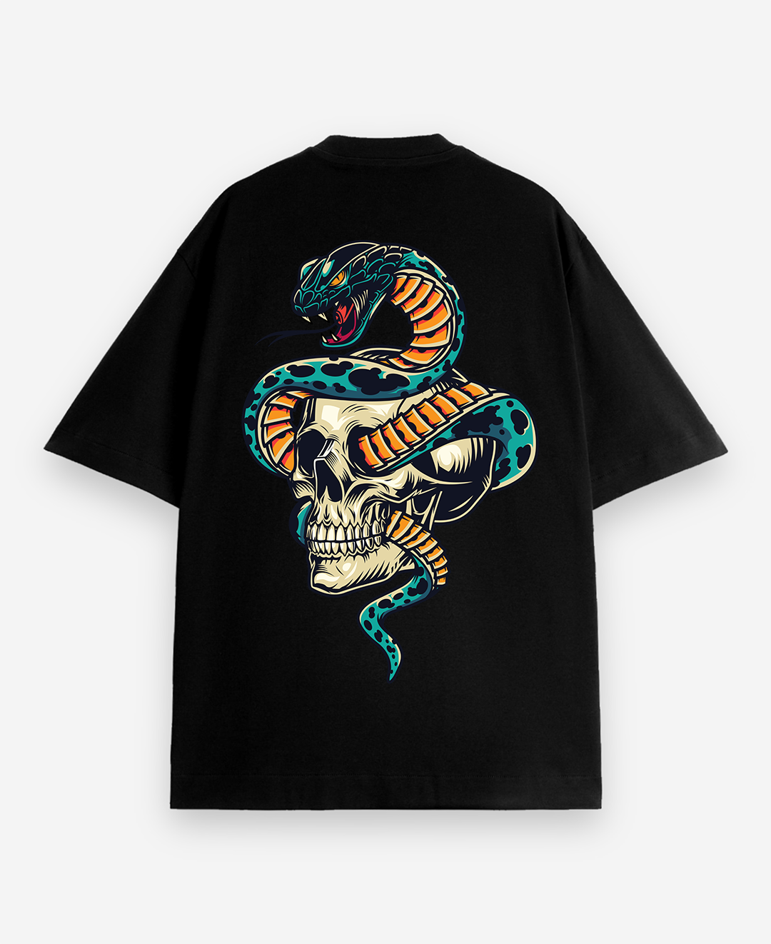 Skull and Cobra Oversized Tee