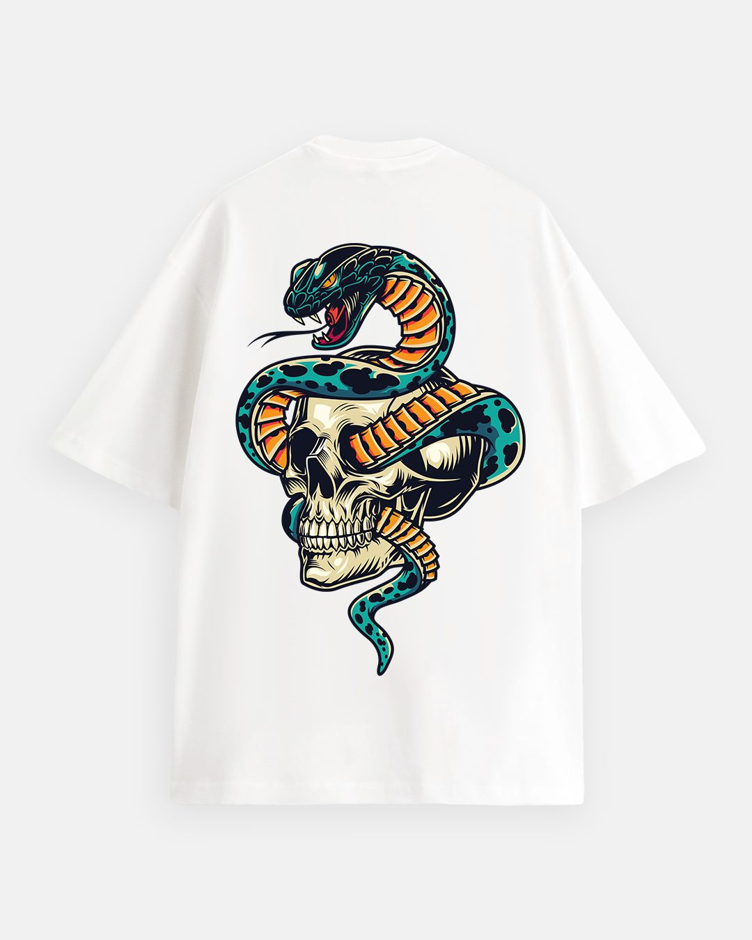Skull and Cobra Oversized Tee