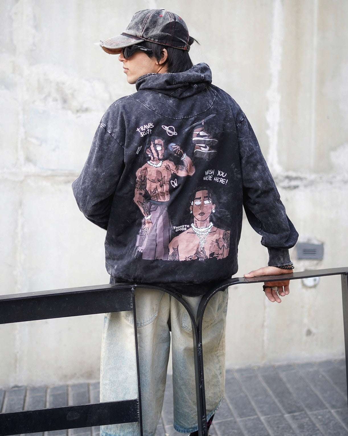 Travis Scott Acid Washed Hoodie