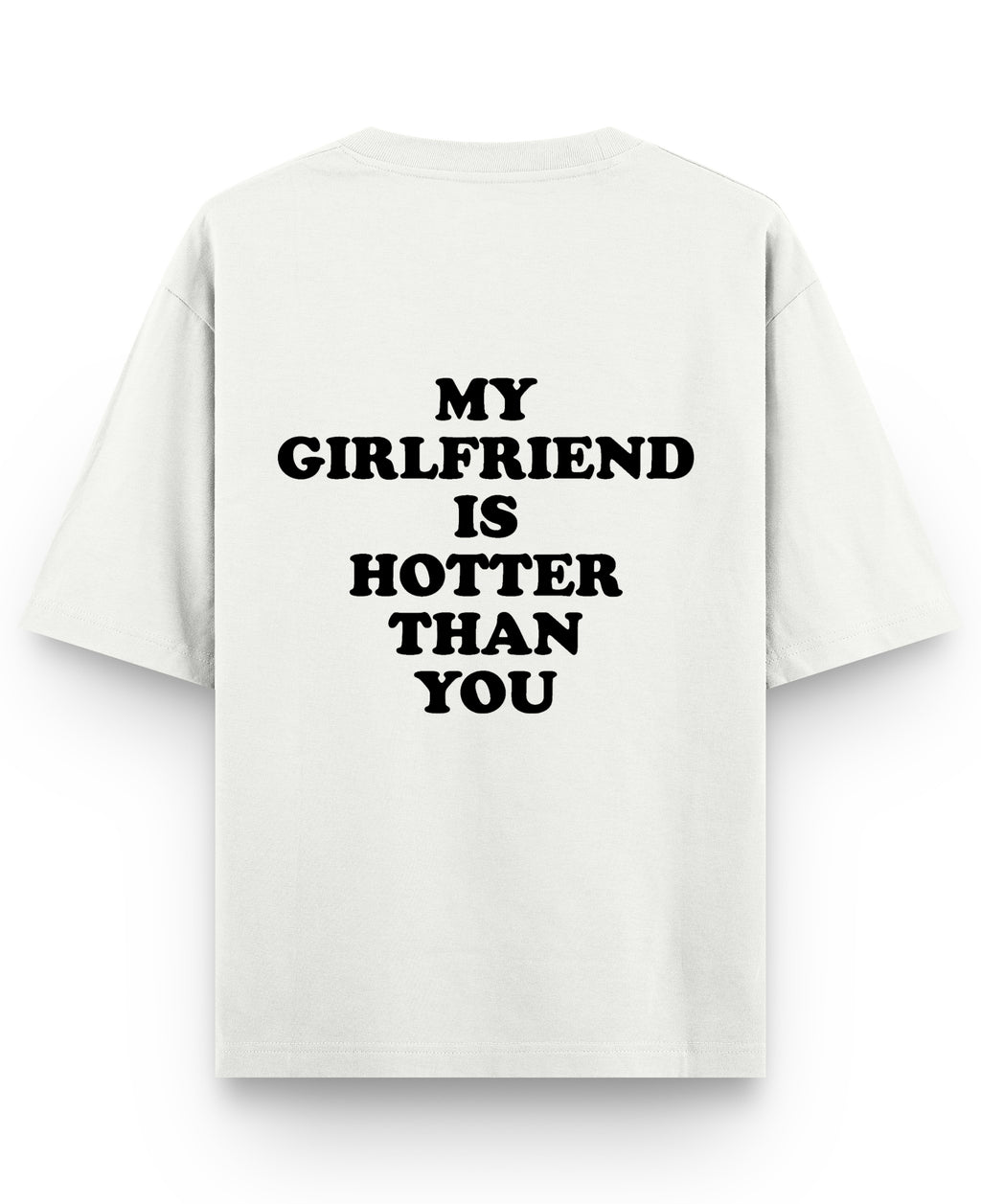 Off White Oversized T-shirt Back Design