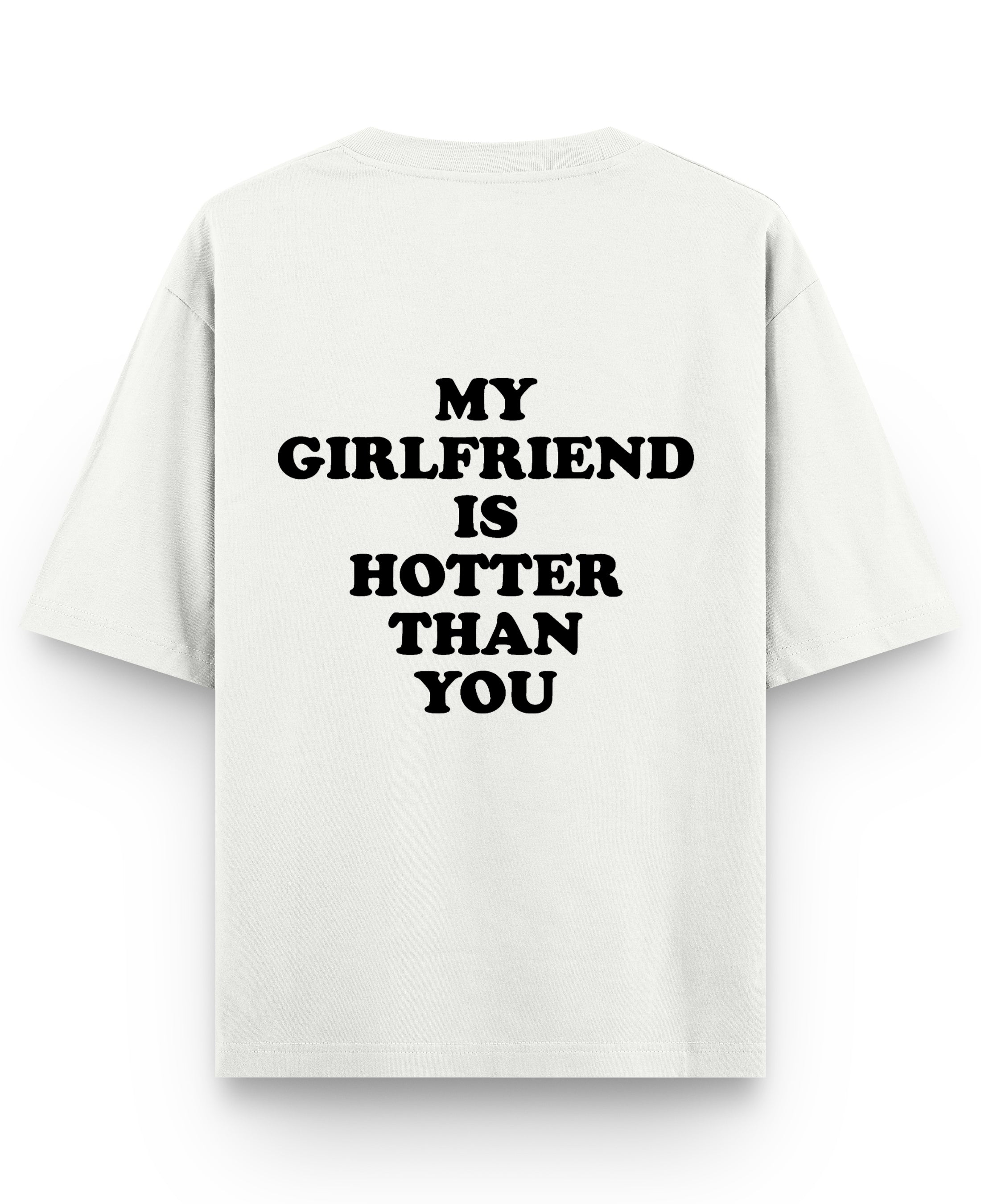 Off White Oversized T-shirt Back Design