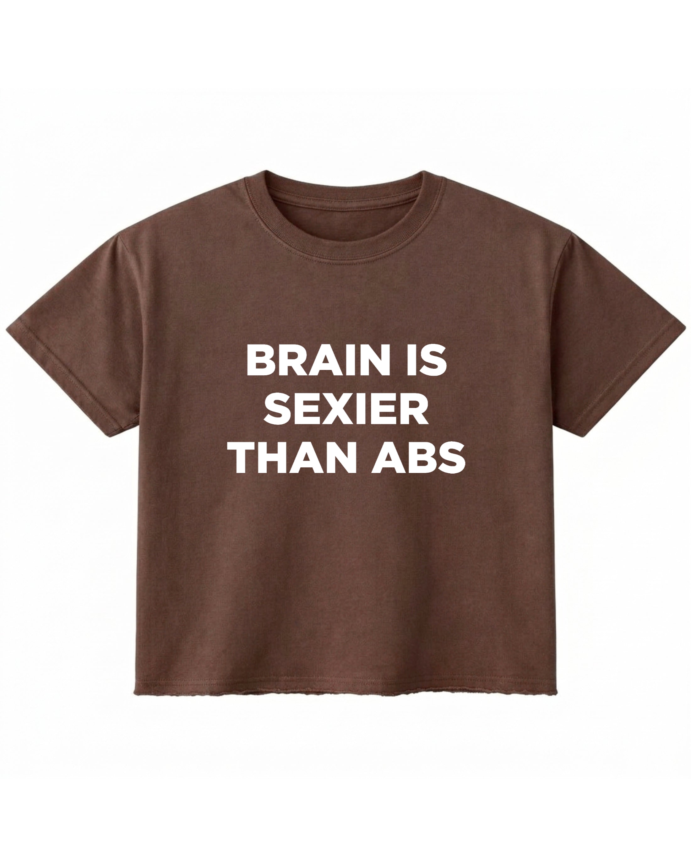 Brown Boxy Fit T-shirt Front Design