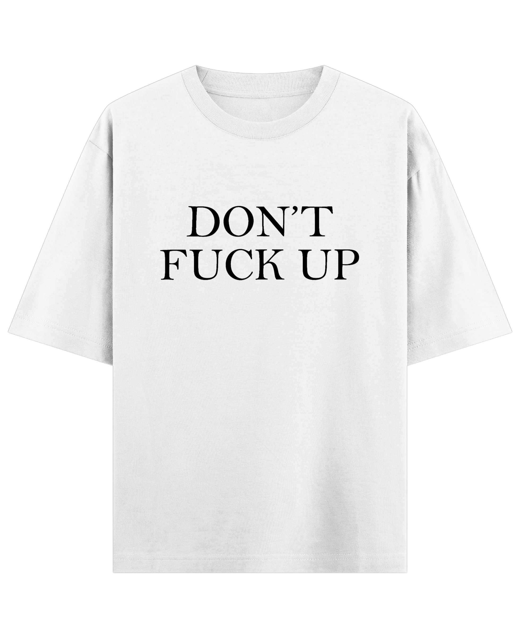 White Oversized T-shirt Front Design