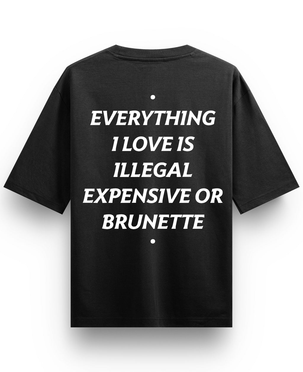 Black Oversized T-shirt Back Design