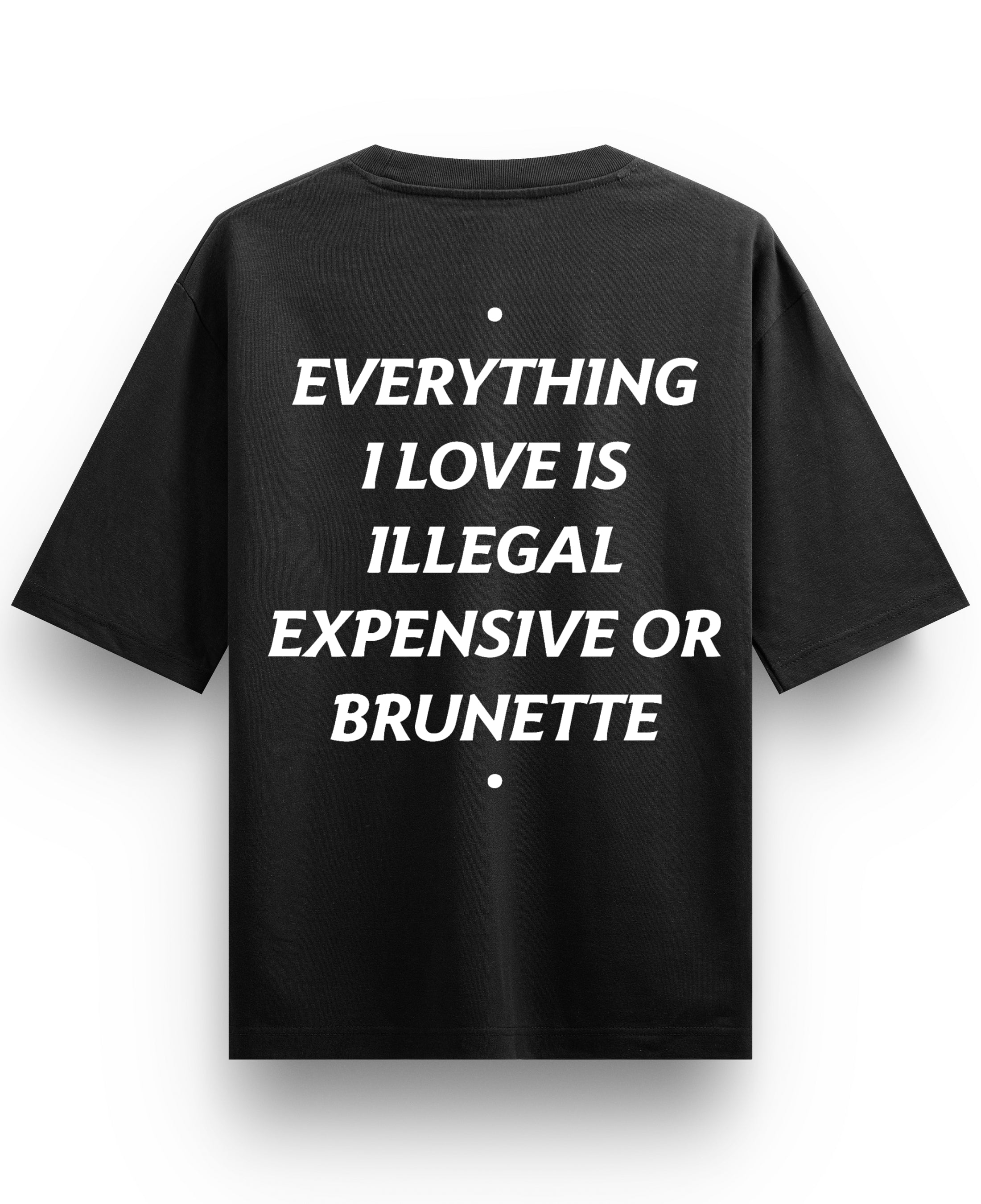 Black Oversized T-shirt Back Design