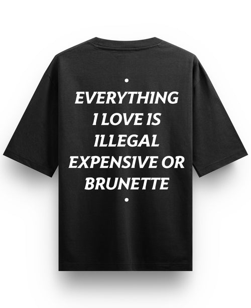 Black Oversized T-shirt Back Design