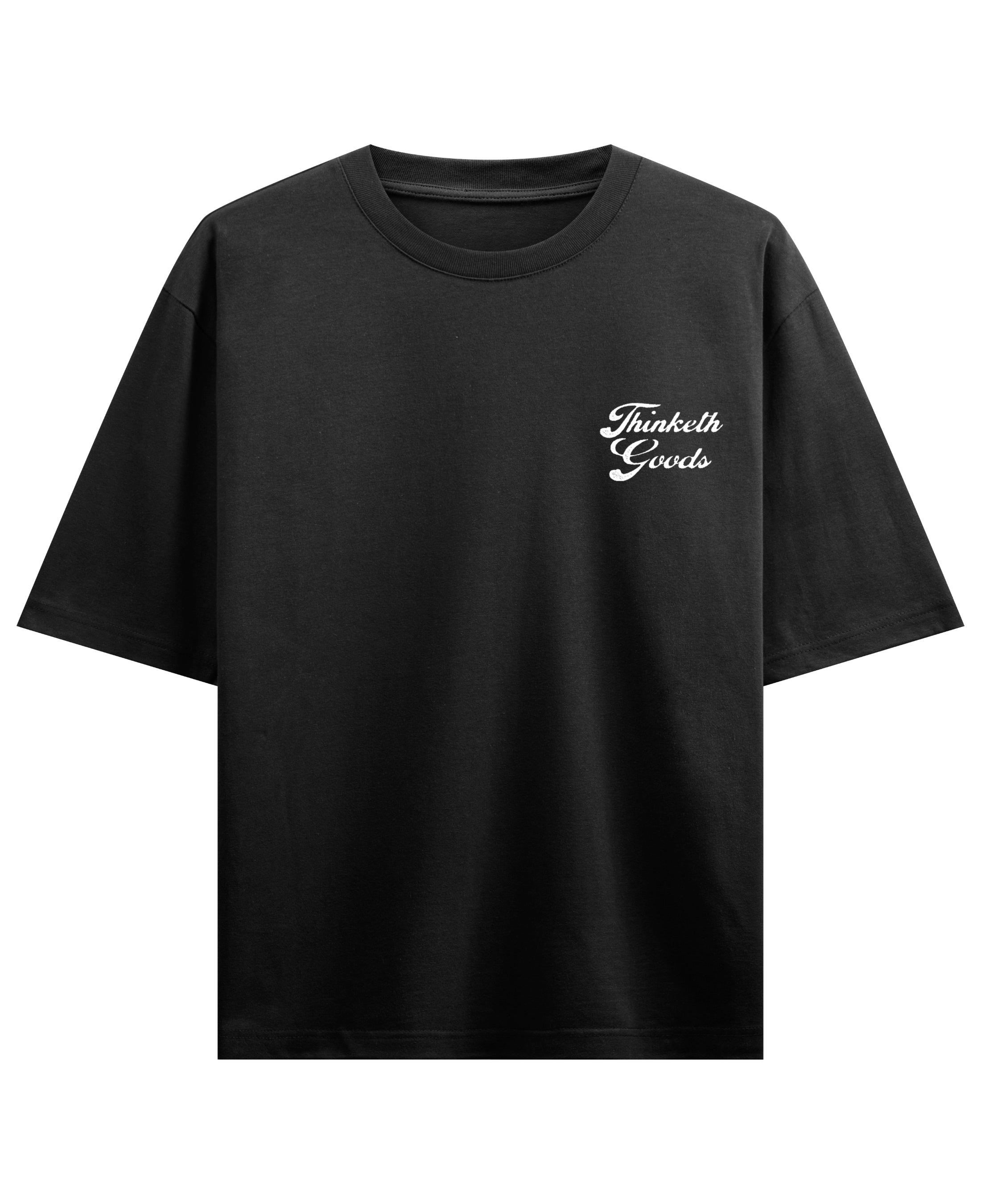 Black Oversized T-shirt Front Design