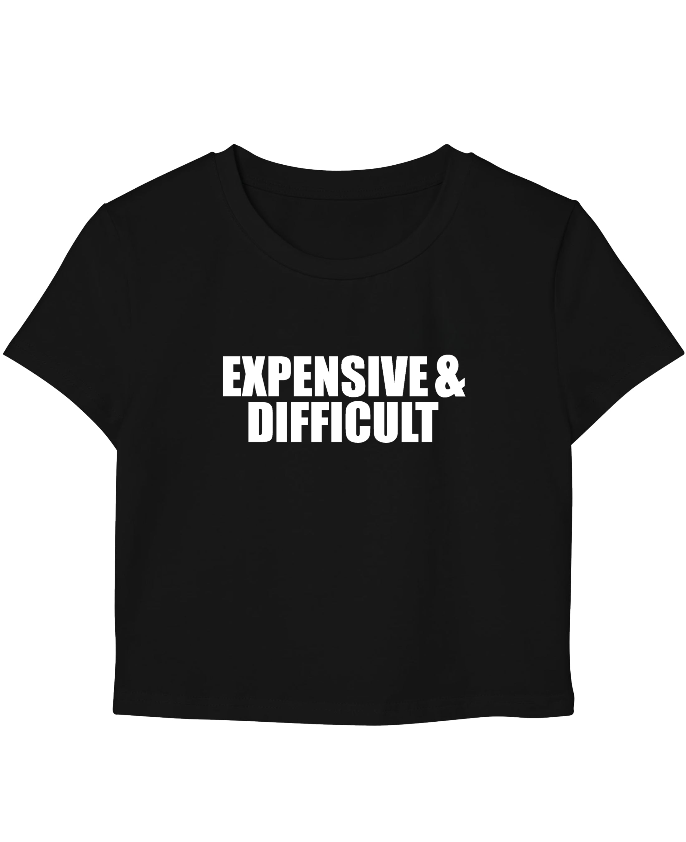 Black Baby Tee Front Design