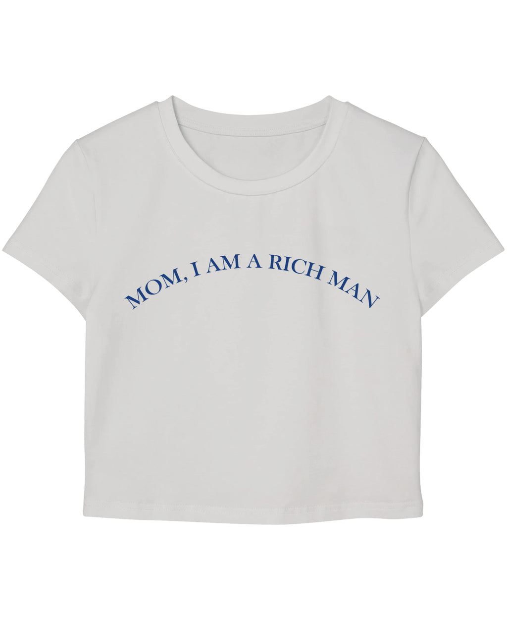 White Baby Tee Front Design