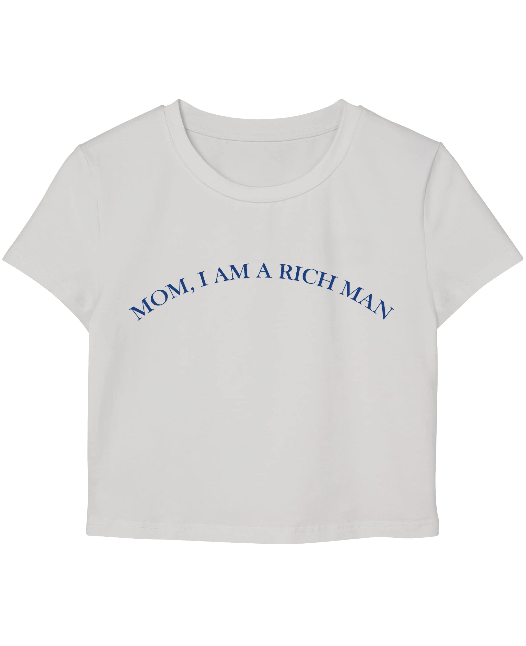 White Baby Tee Front Design