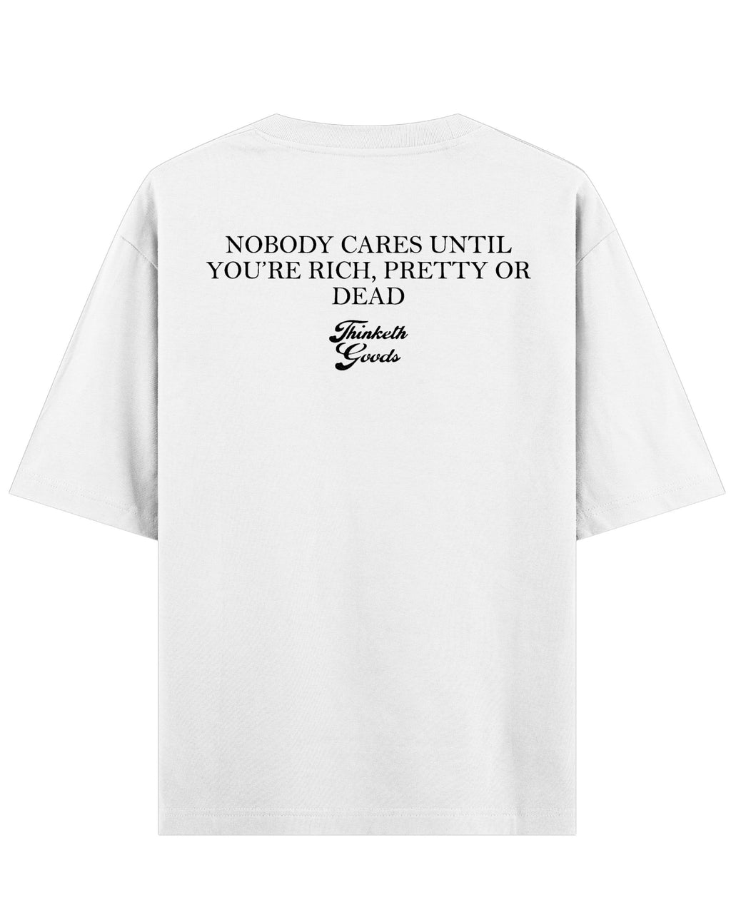 White Oversized T-shirt Back Design