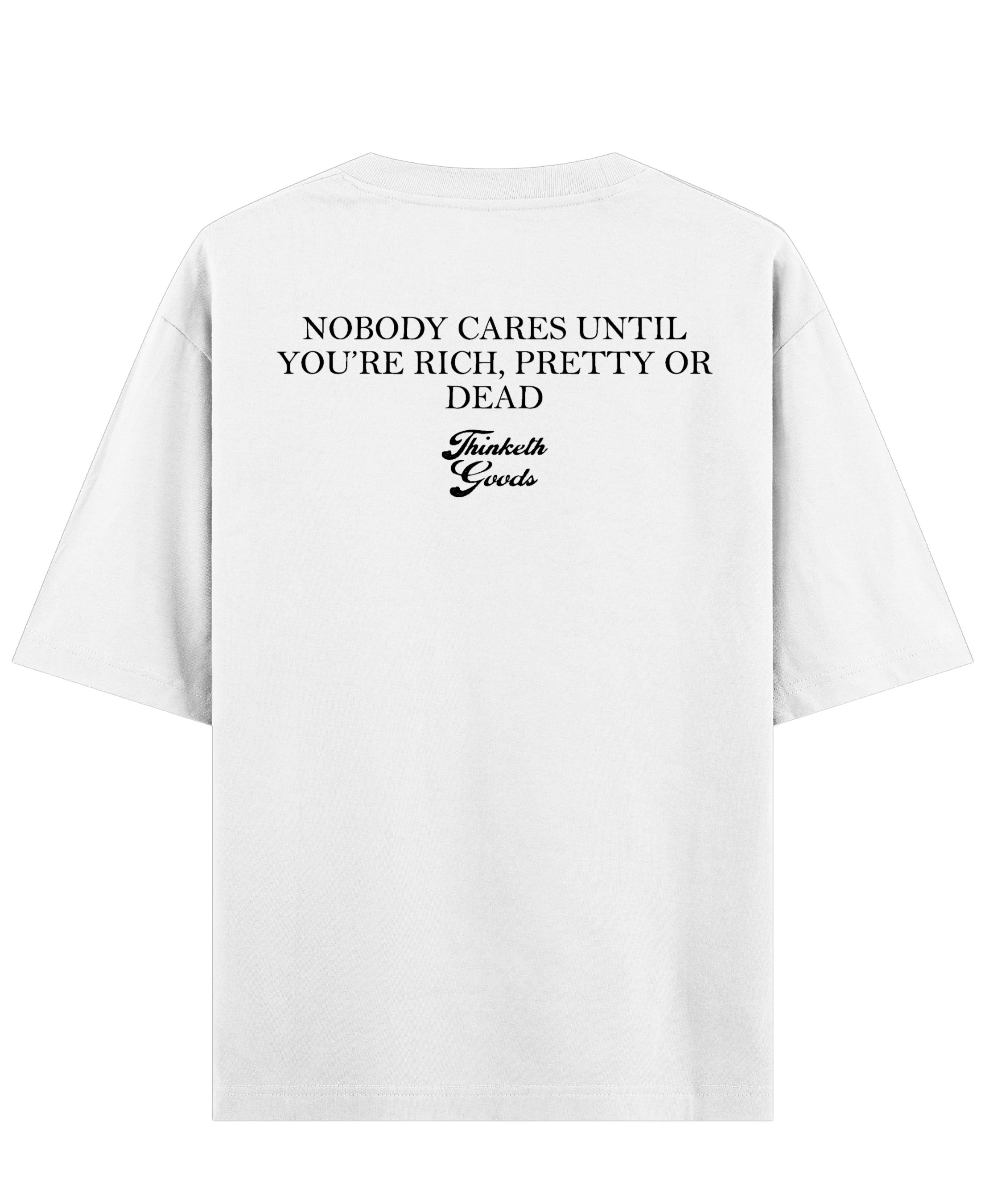 White Oversized T-shirt Back Design