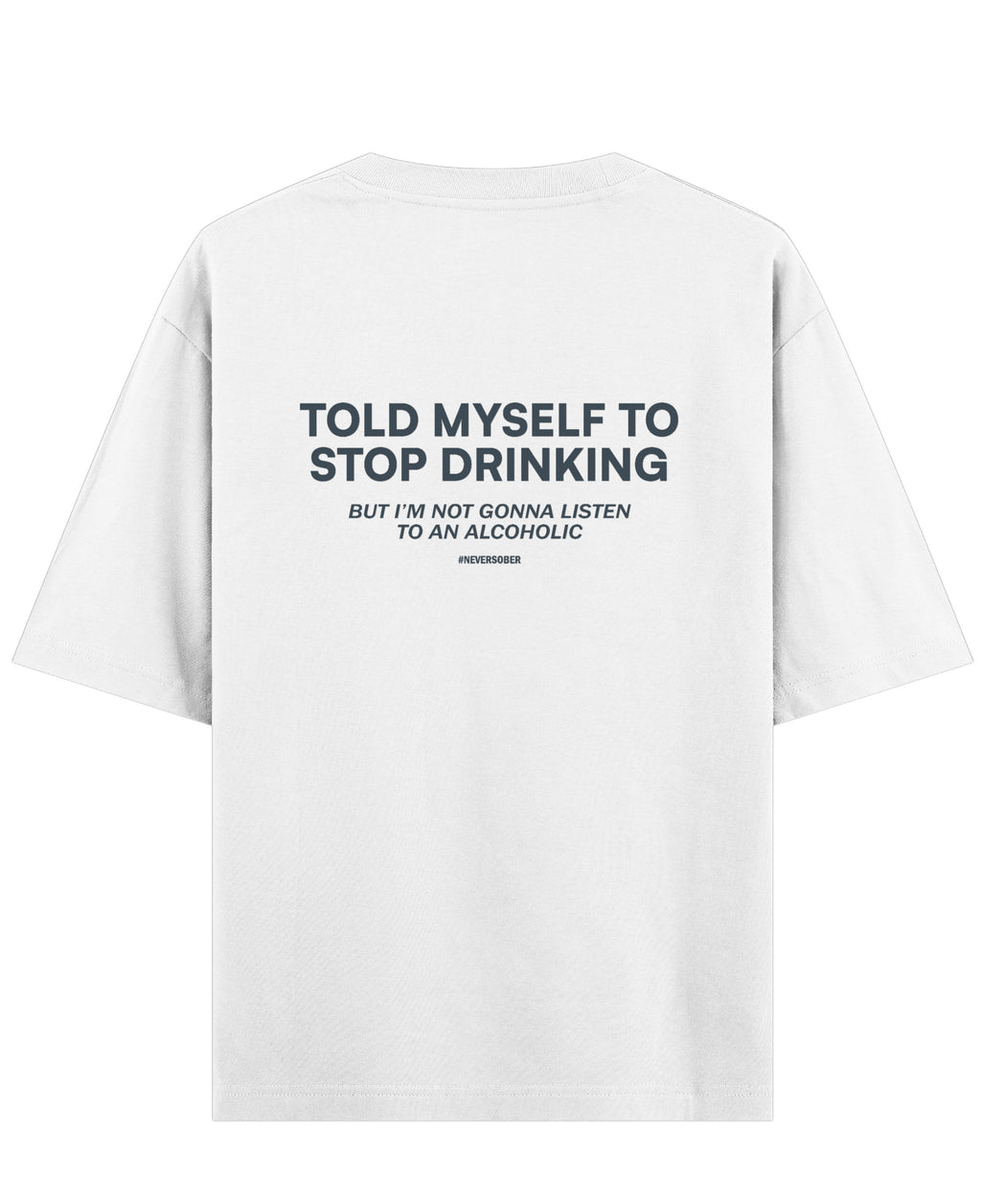 White Oversized T-shirt Back Design