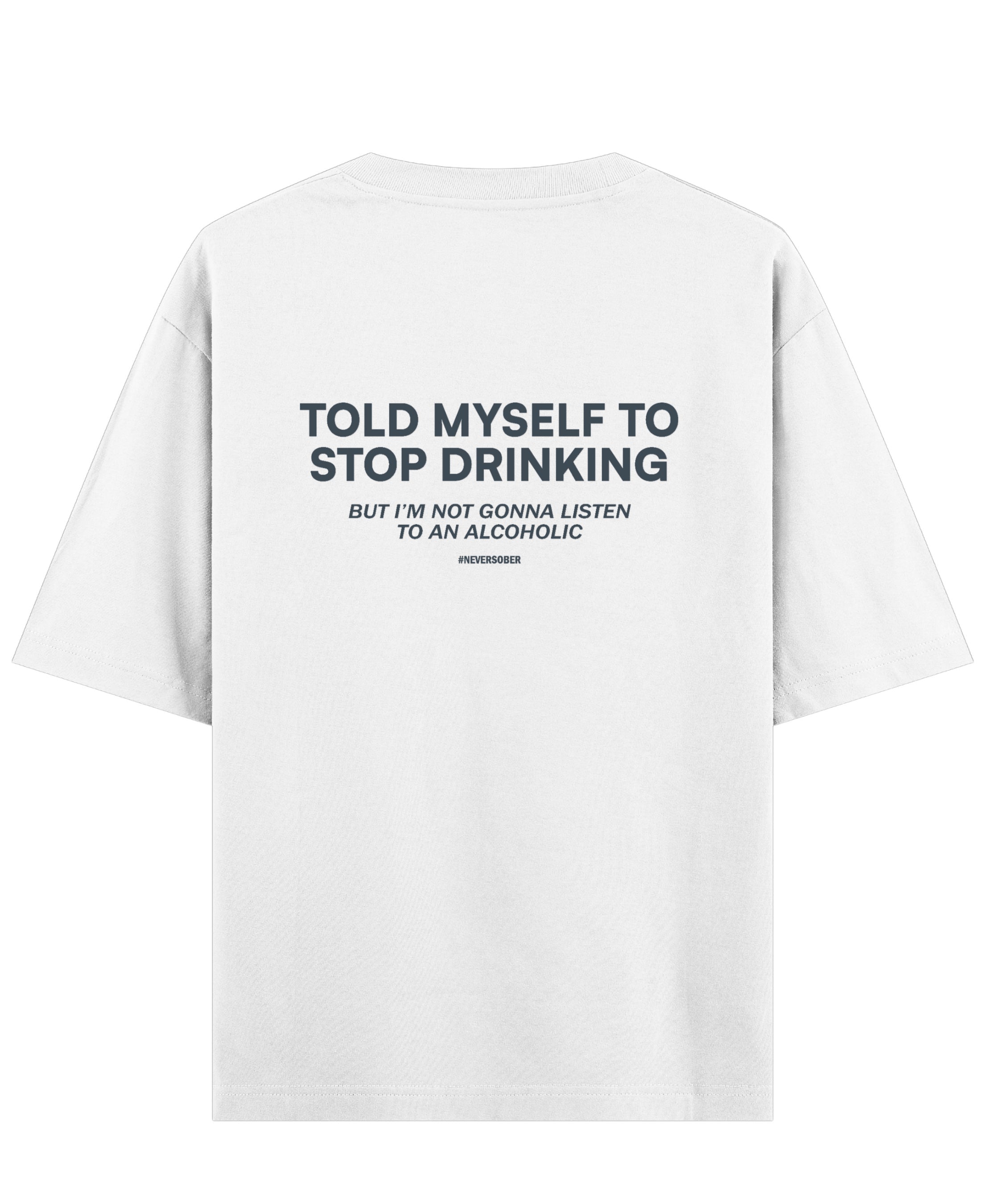 White Oversized T-shirt Back Design