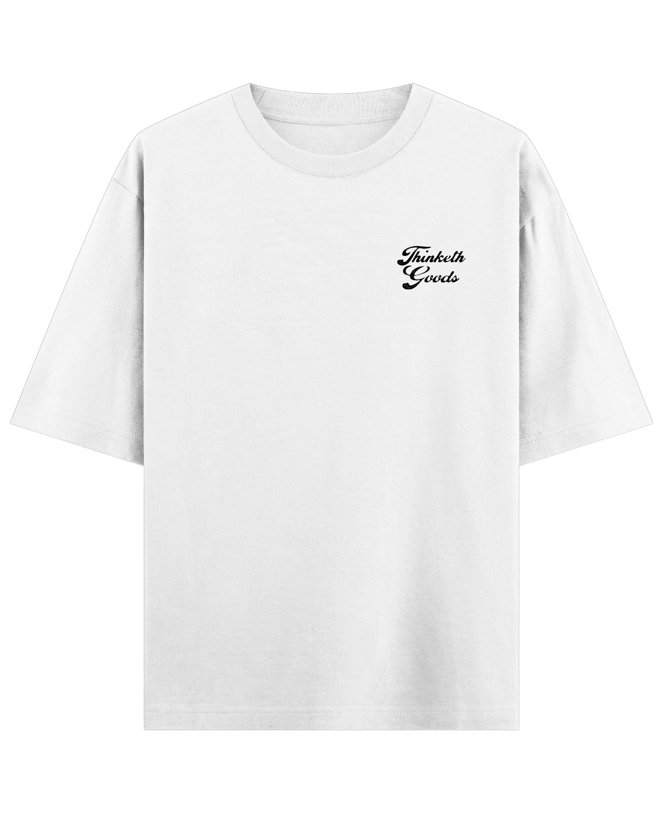White Oversized T-shirt Front Design