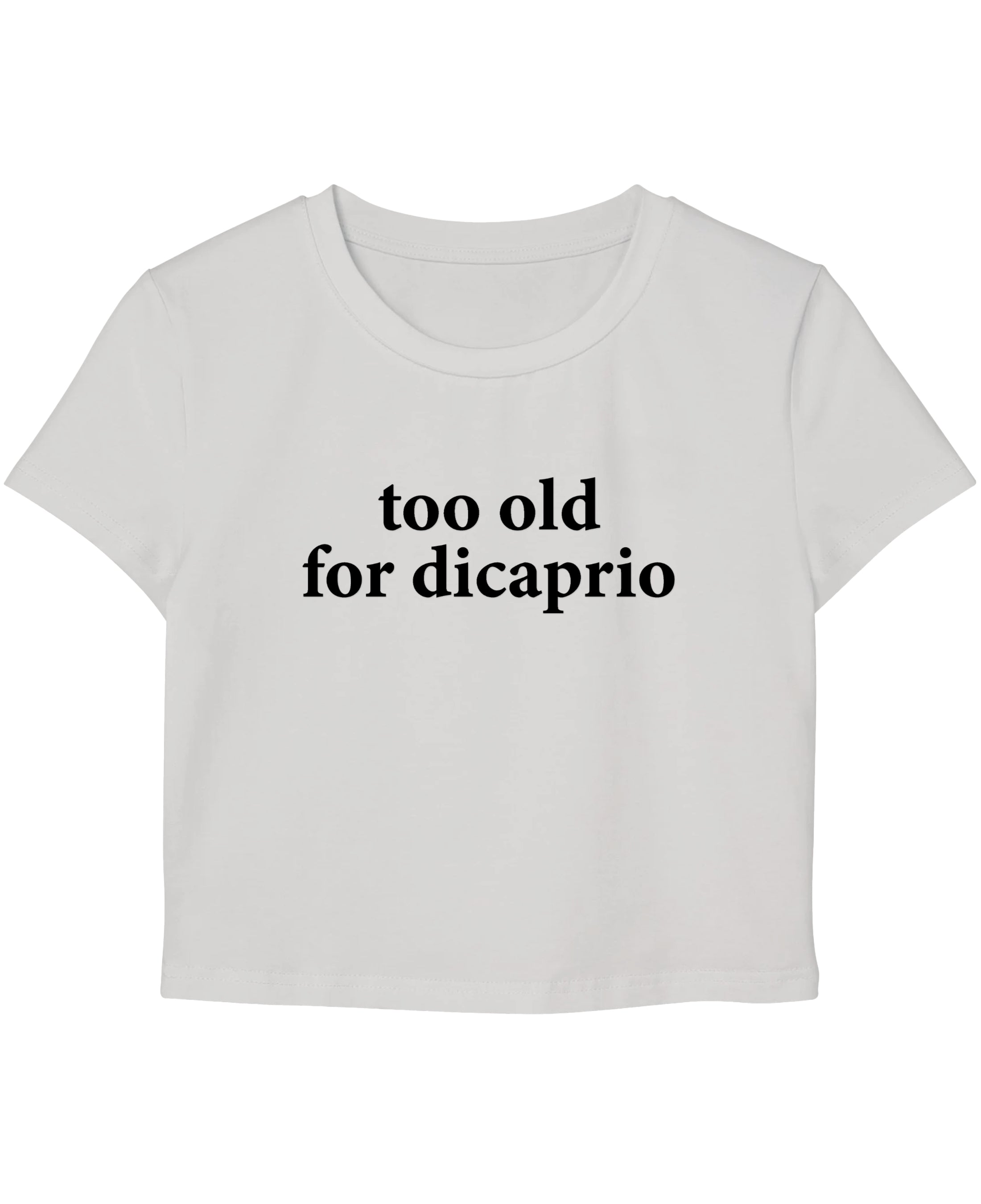 White Baby Tee Front Design