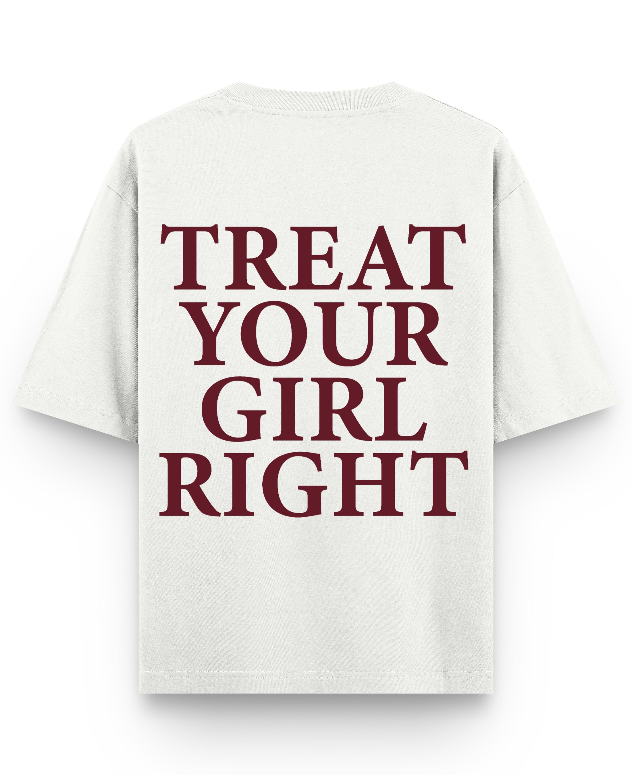 Off White Oversized T-shirt Back Design