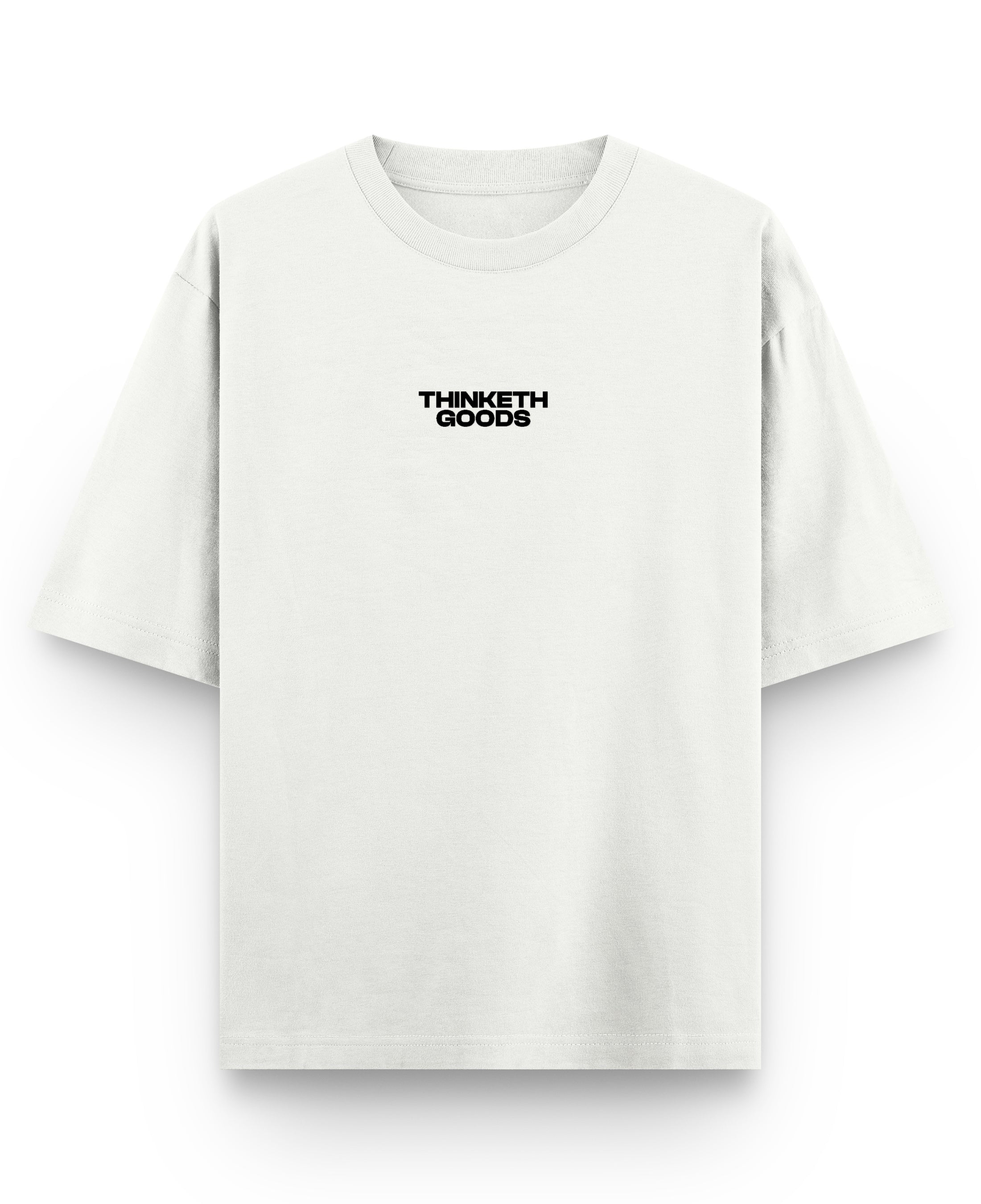 Off White Oversized T-shirt Front Design