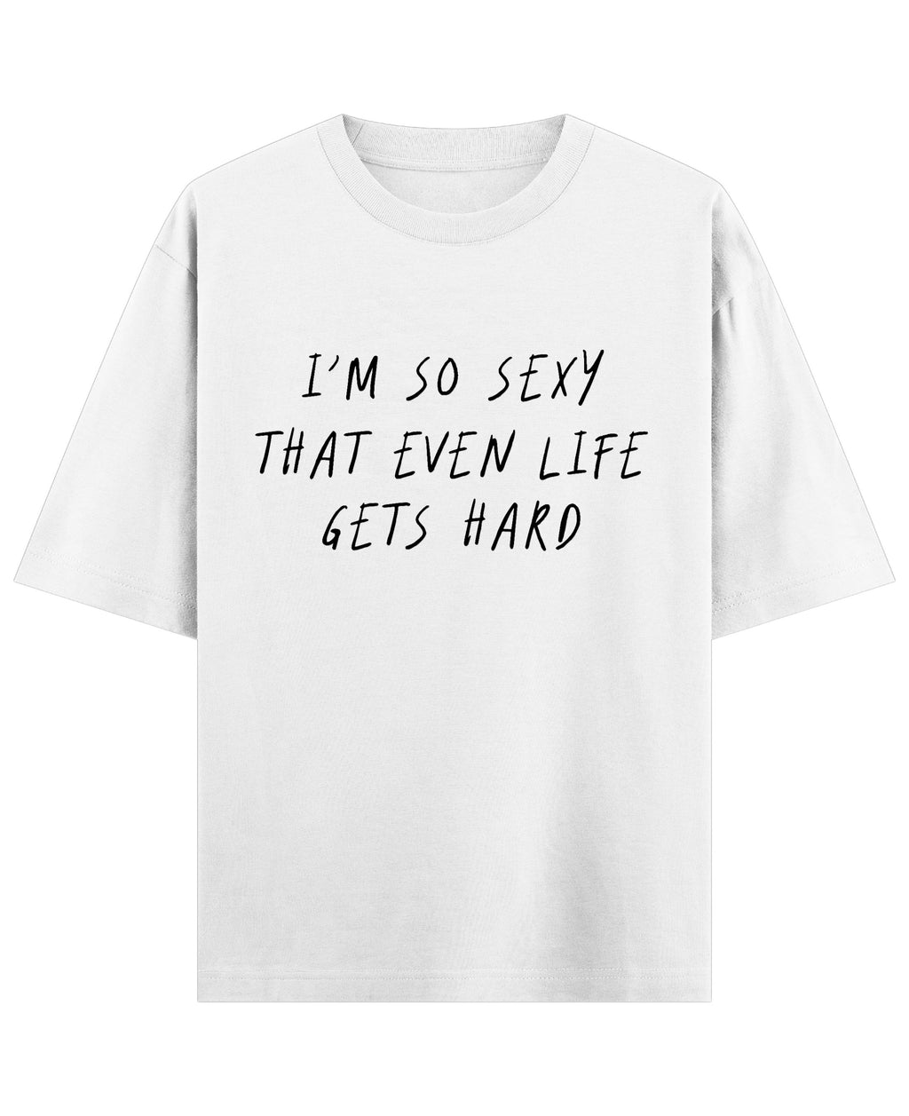 White Oversized T-shirt Front Design